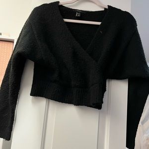 Forever 21 cross front sweater